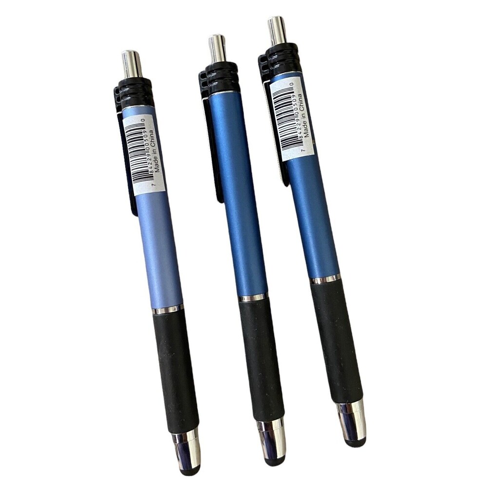 Wellspring  2 in 1 Slim Long Click Ink Stylus Ballpoint Pen For Tablets & Phones